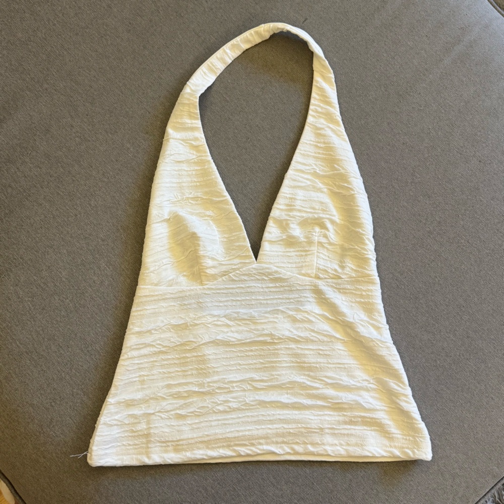Urban Outfitters Cream Halter Top